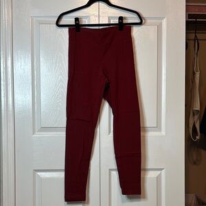 Maroon Kids Leggings